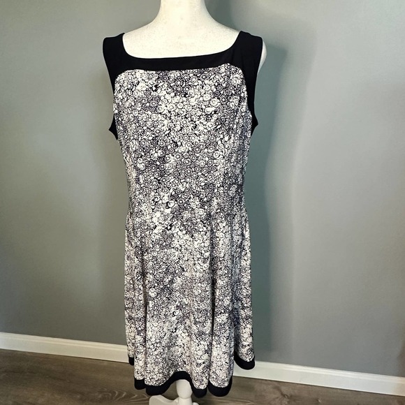 Chaps Floral Print Dress Size XL - Picture 6 of 6
